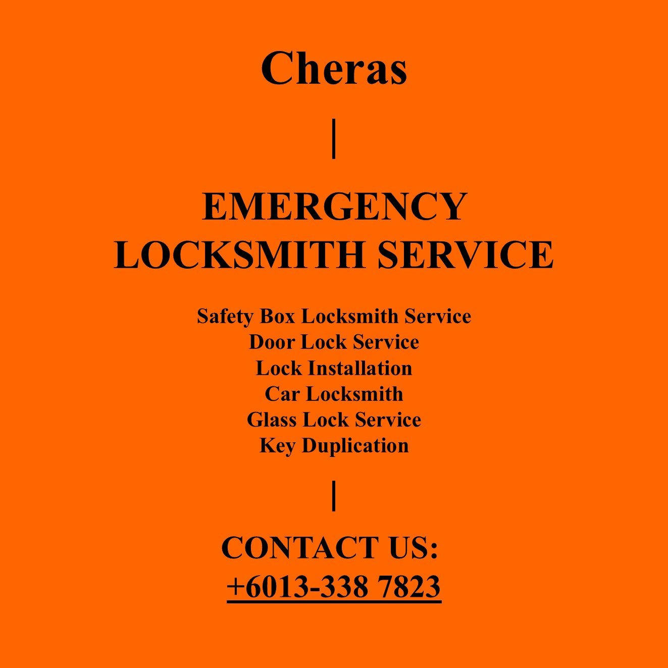 Cheras Emergency Locksmith Near By