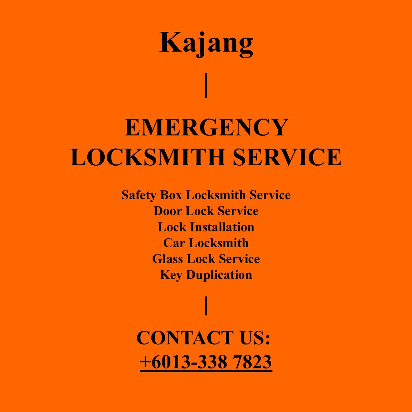 Kajang Emergency Locksmith Near By