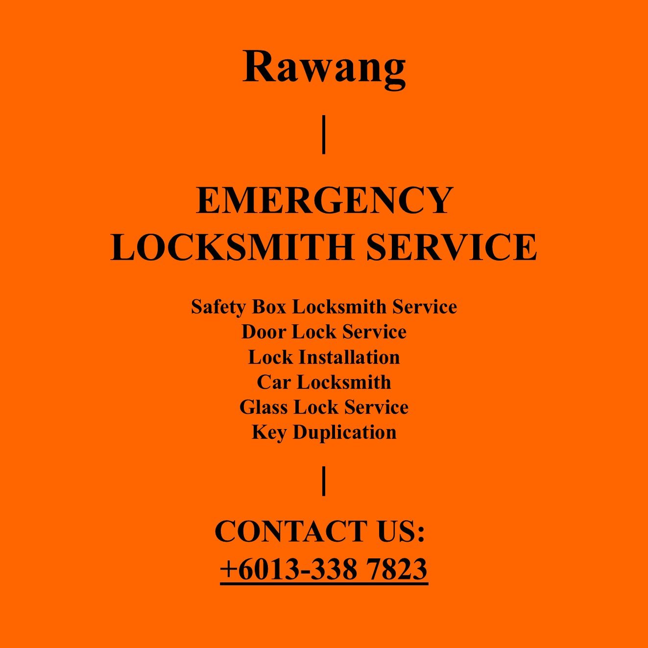 Rawang Emergency Locksmith Near By