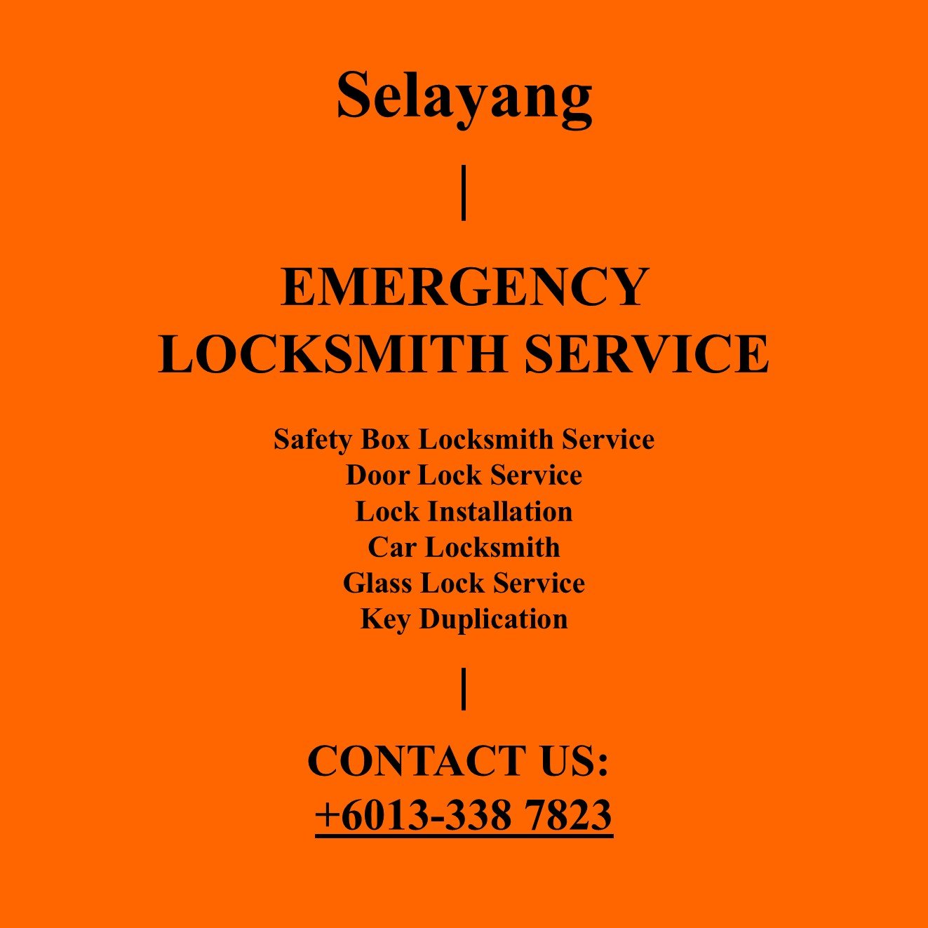 Selayang Emergency Locksmith Near By