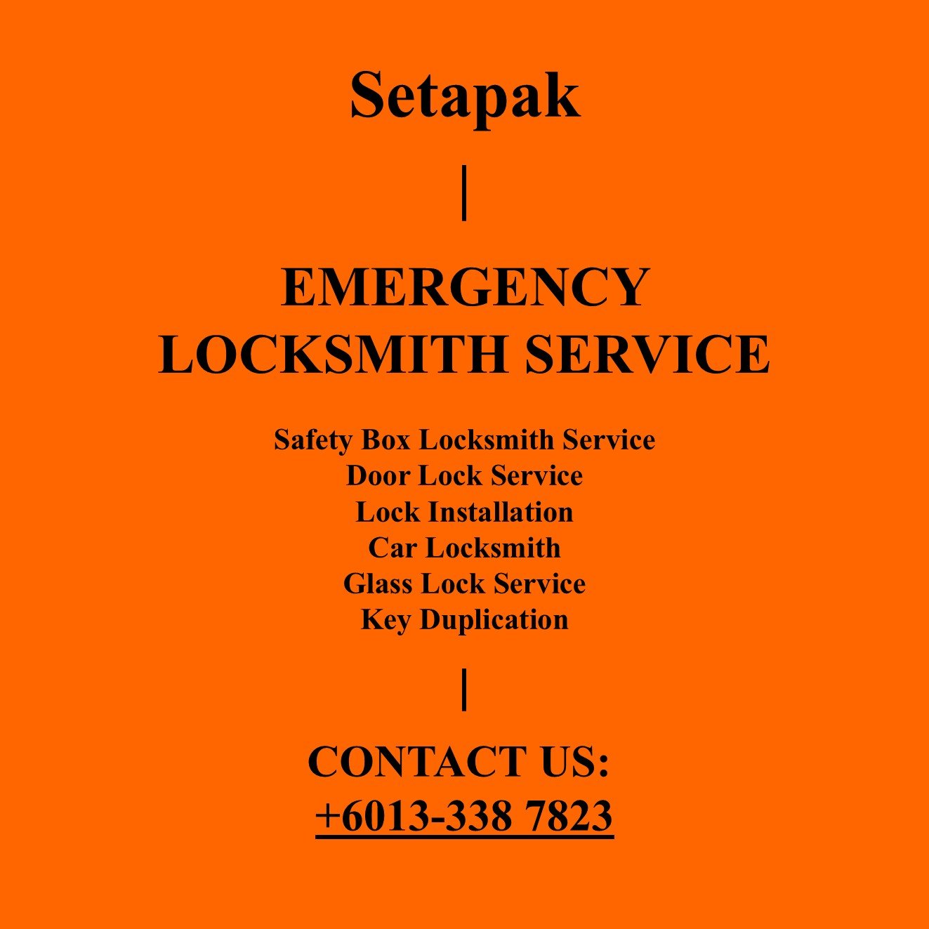 Setapak Emergency Locksmith Near By