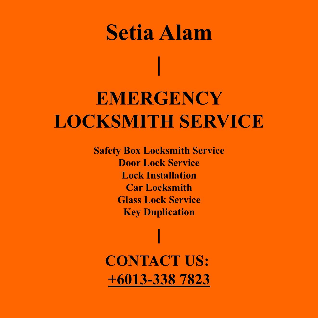 Setia Alam Emergency Locksmith Near By
