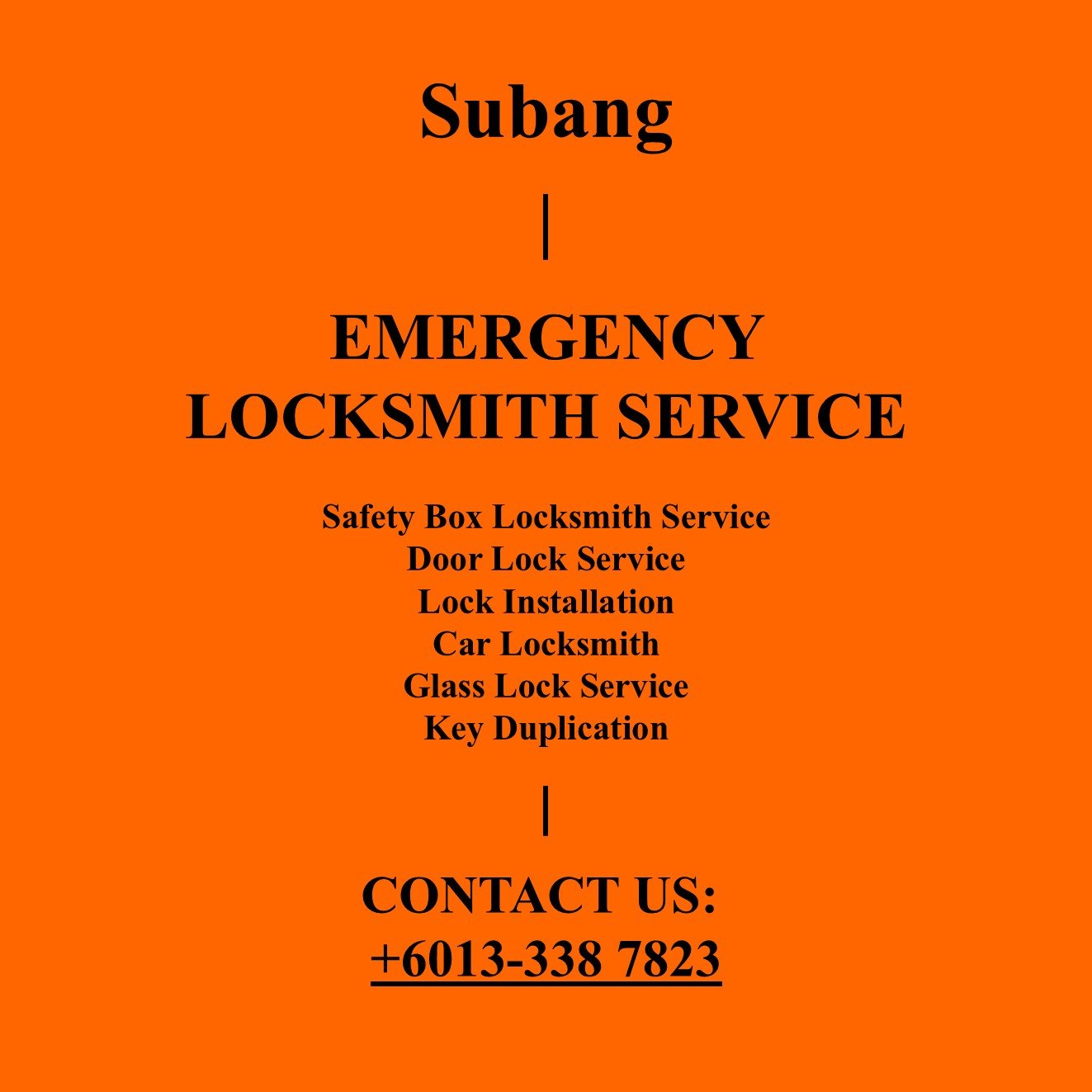 Subang Emergency Locksmith Near By