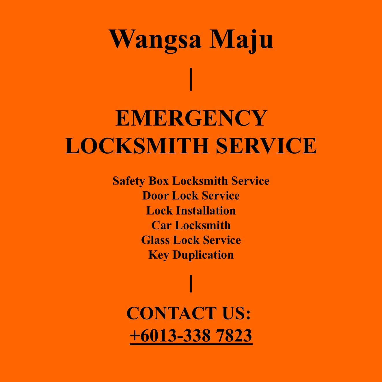 Wangsa Maju Emergency Locksmith Near By