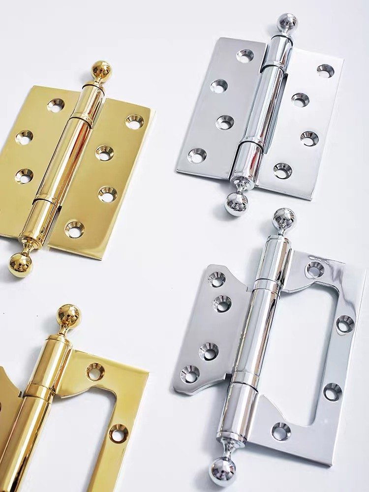Heavy duty solid brass hinges