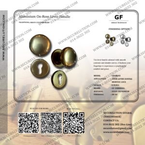 Solid Brass On Rose Lever Handle