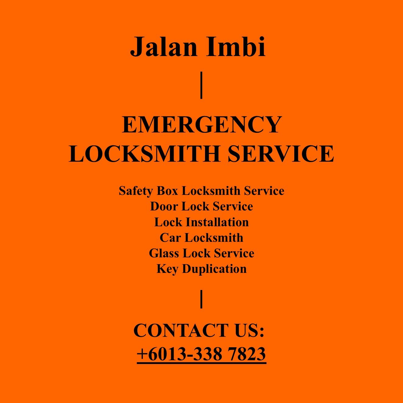 Jalan Imbi Emergency Locksmith Near By