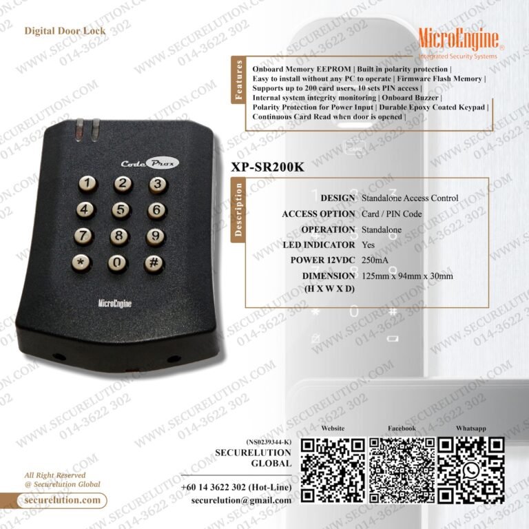 Securelution Global | Microengine XP-SR200K Digital Lock