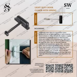 LIGHT DUTY DOOR CLOSER WITH SPRING