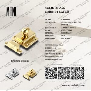 SOLID BRASS CABINET LATCH