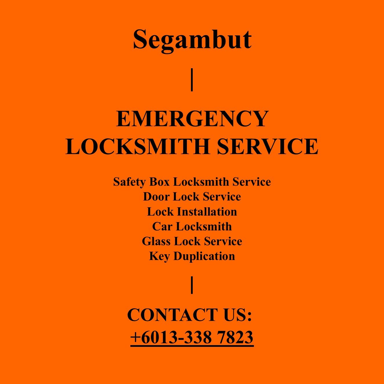 Segambut Emergency Locksmith Near By