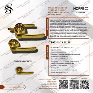 SOLID BRASS LEVER TUBULAR HANDLE LOCK (REPLACEMENT DOOR KNOBS)