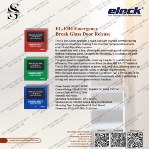 EL-EB4 Emergency Break Glass Door Release