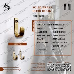SOLID BRASS DOOR HOOK