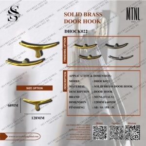 SOLID BRASS DOOR HOOK