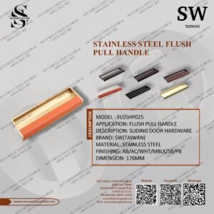 STAINLESS STEEL FLUSH PULL HANDLE