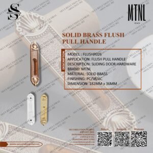 SOLID BRASS FLUSH PULL HANDLE
