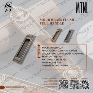 SOLID BRASS FLUSH PULL HANDLE