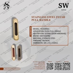 STAINLESS STEEL FLUSH PULL HANDLE