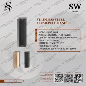 STAINLESS STEEL FLUSH PULL HANDLE