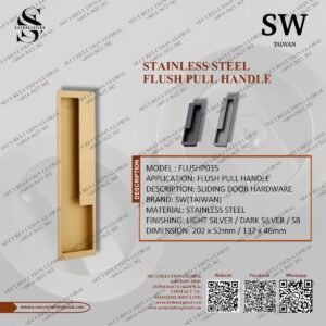 STAINLESS STEEL FLUSH PULL HANDLE