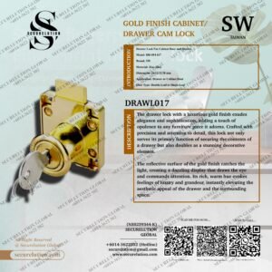 GOLD FINISH CABINET/DRAWER CAM LOCK