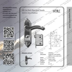 Die-Cast Back Plate Lever Handle