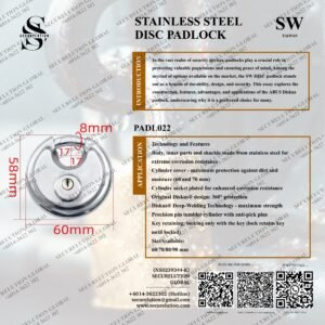 STAINLESS STEEL DISC PADLOCK