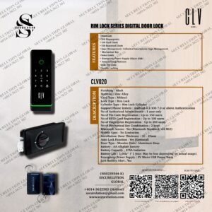 CLV020 Rim Lock Series Digital Door Lock