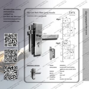 Stainless Steel Back Plate Lever Handle