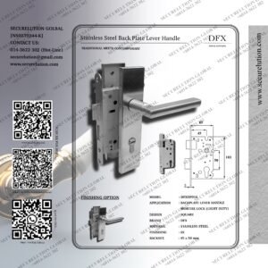 Stainless Steel Back Plate Lever Handle