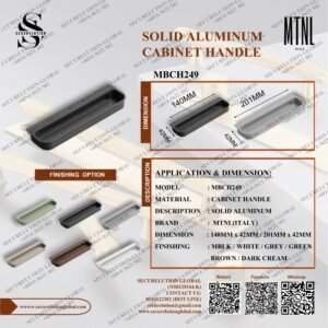 SOLID ALUMINUM CABINET HANDLE