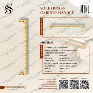 SOLID BRASS CABINET HANDLE