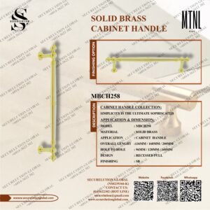SOLID BRASS CABINET HANDLE
