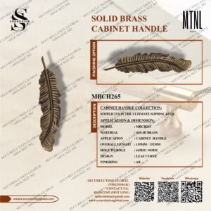 SOLID BRASS CABINET HANDLE