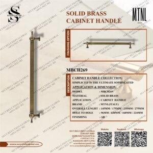 SOLID BRASS CABINET HANDLE