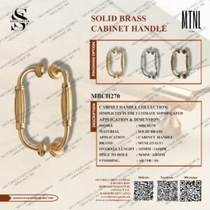 SOLID BRASS CABINET HANDLE