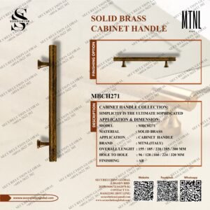 SOLID BRASS CABINET HANDLE