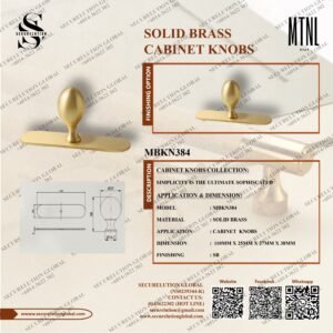 SOLID BRASS CABINET KNOBS