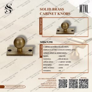 SOLID BRASS CABINET KNOBS