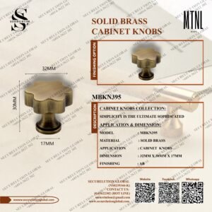 SOLID BRASS CABINET KNOBS