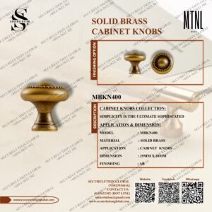 SOLID BRASS CABINET KNOBS