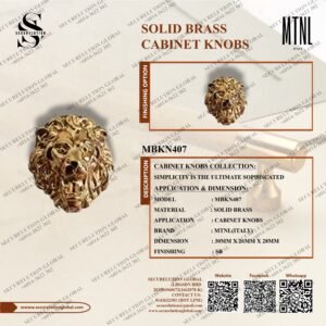 SOLID BRASS CABINET KNOBS