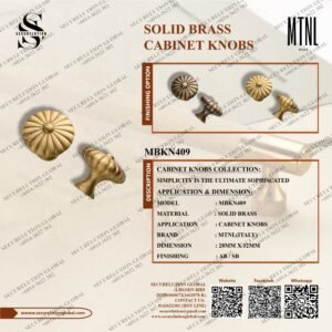 SOLID BRASS CABINET KNOBS