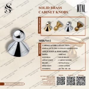 SOLID BRASS CABINET KNOBS