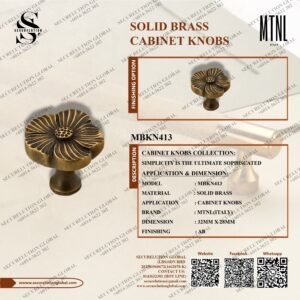 SOLID BRASS CABINET KNOBS