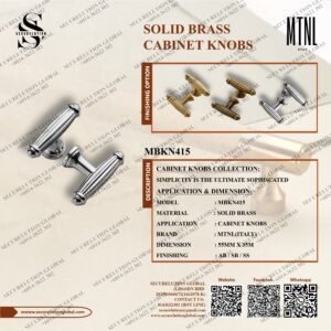 SOLID BRASS CABINET KNOBS