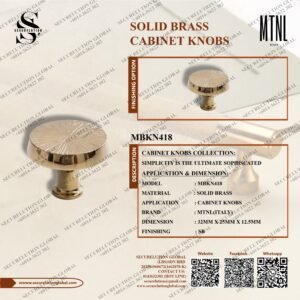 SOLID BRASS CABINET KNOBS