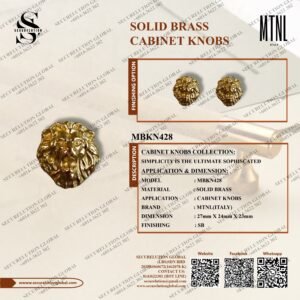 SOLID BRASS CABINET KNOBS