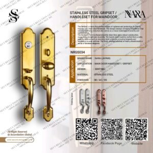 STAINLESS STEEL GRIPSET /HANDLESET FOR MAINDOOR